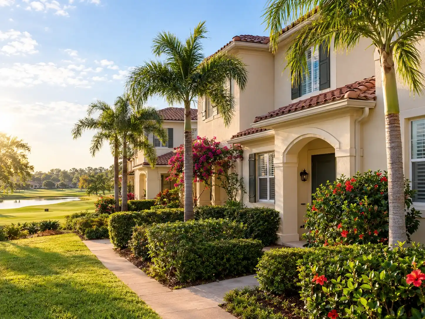 Golf course community homes in The Meadows, Sarasota